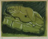Charles Blackman, The Embrace, 1969, Embossed stamp: 'Paddington Print Studio, hand printed in collaboration with the artist'