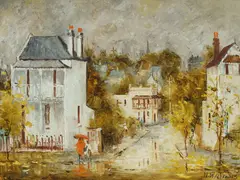 Wilmotte Williams, The Telephone Box, Glebe, Oil on Canvas Board