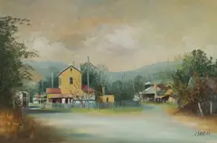 John Vander, Approach to Sofala [NSW], Oil on Canvas on Board