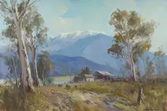 Wykeham Perry, Winter - Mt Bogong [Victoria], 1986, Oil on Canvas on Board