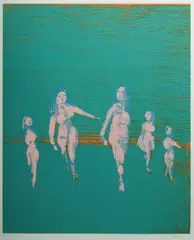 Girls by Sidney Nolan, 1966-67, S/Print 32/70, sold Jul 2025
