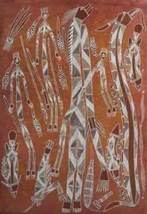 Djawida Nadjongorle, Natural Earth Pigments on Paper