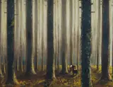 Kurt Larisch, Untitled (Woodland), 1943, Oil on Board