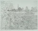 Anthony Gross, Salisbury Cathedral - Homage to Constable, Etching 96/100