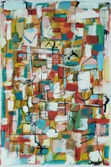 Construction of Colour by Yvonne Audette, 1968, W/Clr, Gouache & Ink, sold May 2025