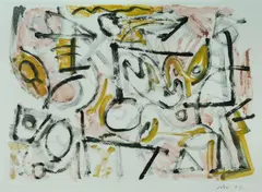 Dick Watkins, Untitled, 1993, Monoprint