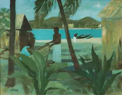 Ray Crooke, Net, Oil on Canvas on Board