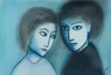Robert Dickerson, Couple, Pastel