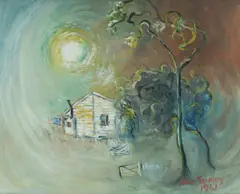 Hugh Sawrey, The Artist's Little Bush Home, 1961, Oil on Board