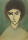 Robert Dickerson, Calm but Curious, Pastel