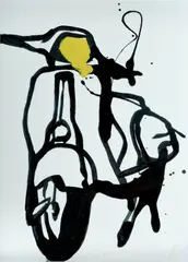 Jasper Knight, 150, 2010, Enamel on Rag Board