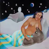 Jonathan Campbell, The Owl that Calls Upon the Night, 2002, Acrylic on Board