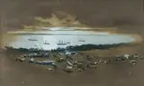 Julian Ashton, Wyndham, Cambridge Gulf, Western Australia, c.1886, W/Clr & Gouache on Brown Paper