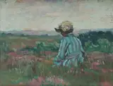 Charles Wheeler, Girl Resting in Meadow