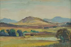 Douglas Robert Dundas, Canberra Landscape, Oil on Board