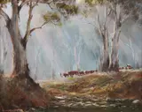Kevin Best, Coming up to the Crossing, Oil on Board