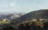 Ken Knight, West of the Range, 1980, Oil on Canvas on Board
