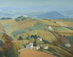 Douglas Robert Dundas, Tuscan Panorama, 1975, Oil on Canvas