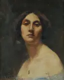 Alice Jane Muskett, Portrait of a Lady, c.1895-8, Oil on Canvas