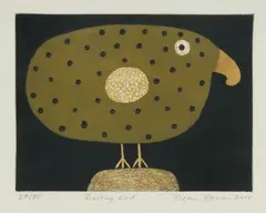 Dean Bowen, Resting Bird, 2008, Aquatint & Drypoint Etching 27/35