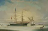 Towing in on the Clyde by William Clark of Greenock, Oil on Canvas (relined), sold May 2025