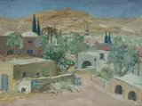Ernst Huber, Nablus, Palestine, Oil on Linen