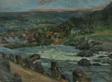Gerhard Munthe, Fagernes in Valdres [Norway], 1917, Oil on Canvas on Board