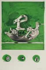 Graham Sutherland, Swan-Like Form, 1971, Colour Lithograph II/L (2/50)