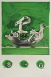 Graham Sutherland, Swan-Like Form, 1971, Colour Lithograph II/L (2/50)