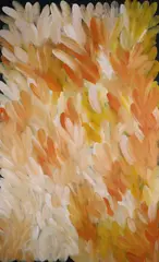 Bush Leaf Medicine Dreaming by Gloria Petyarre, 2008, Acrylic on Linen, sold May 2025
