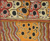 Jacqueline Nakamarra, Lupulnga Rockhole, 2014, Acrylic on Linen