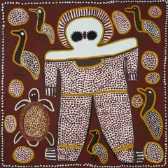 Lily Karadada, Wandjina, 2006, Acrylic on Linen