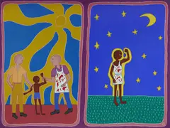 Sally Morgan, Butcher's Boy, Acrylic on Canvas