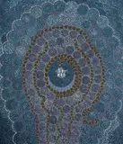Janet Forrester Ngala, Snake and Milky Way Dreaming, 1993-94, Acrylic on Canvas