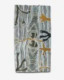 Nyuka Marawili, Untitled (Fish), 2017, Earth Pigments on Bark