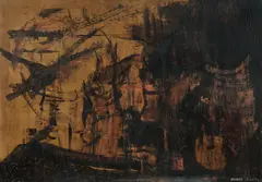 Margo Lewers, Strange Vision, Mixed Media on Board