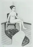 John Brack, Seated Nude II
