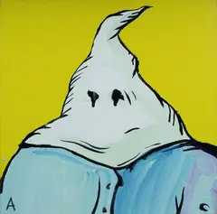 Adam Cullen, Hooded Hangman, Acrylic on Linen