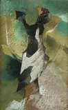 Shay Docking, Burnt Out Tree (Study for Painting)