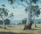 Leonard Long, Pheasant Gully - Sheep Country, 1959, Oil on Canvas on Board