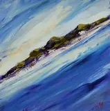Gary Myers, Sailing Off Fraser Island, Acrylic on Canvas