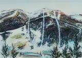 Elizabeth Duguid, Crackenback Sunset [NSW], Acrylic & Pastel on Paper