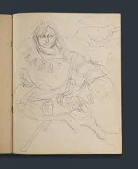 Sketch Book by William Dobell, c.1950/60s, Pen & Ink, Ink & Wash, sold Mar 2025
