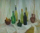 Jean Appleton, Bottles, 1997, Oil on Canvas