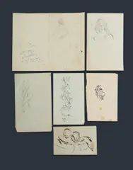 (6) by William Dobell, Pencil, Pen & Ink, Brushed Ink, offered Mar 2025