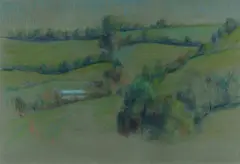 Untitled (English Landscape) by Jean Appleton, c.1970, Pastel, sold Mar 2025