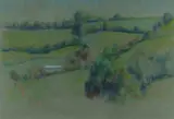 Jean Appleton, Untitled (English Landscape), c.1970, Pastel