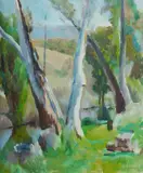 Joshua Smith, A Stand of Trees, 1984, Oil on Board