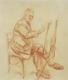 Joshua Smith, Dave Hartwell at the Easel