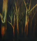 Pro Hart, Tree Study, Oil on Board